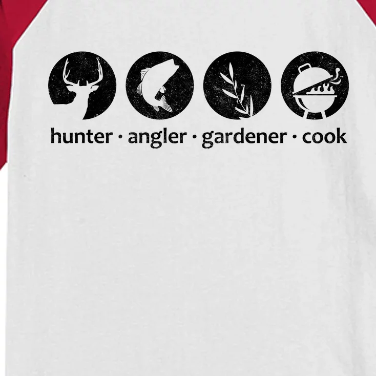 Hunter Angler Gardener Cook Kids Colorblock Raglan Jersey