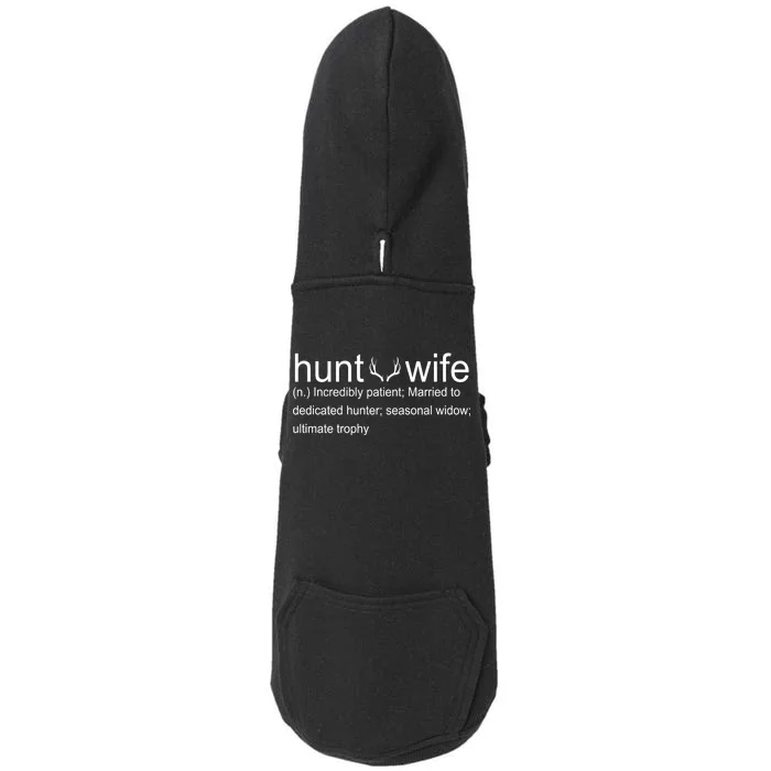 Hunter's Wife Funny Hunting Doggie 3-End Fleece Hoodie