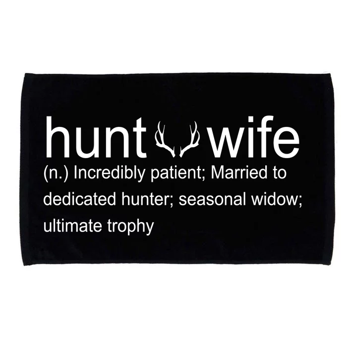 Hunter's Wife Funny Hunting Microfiber Hand Towel