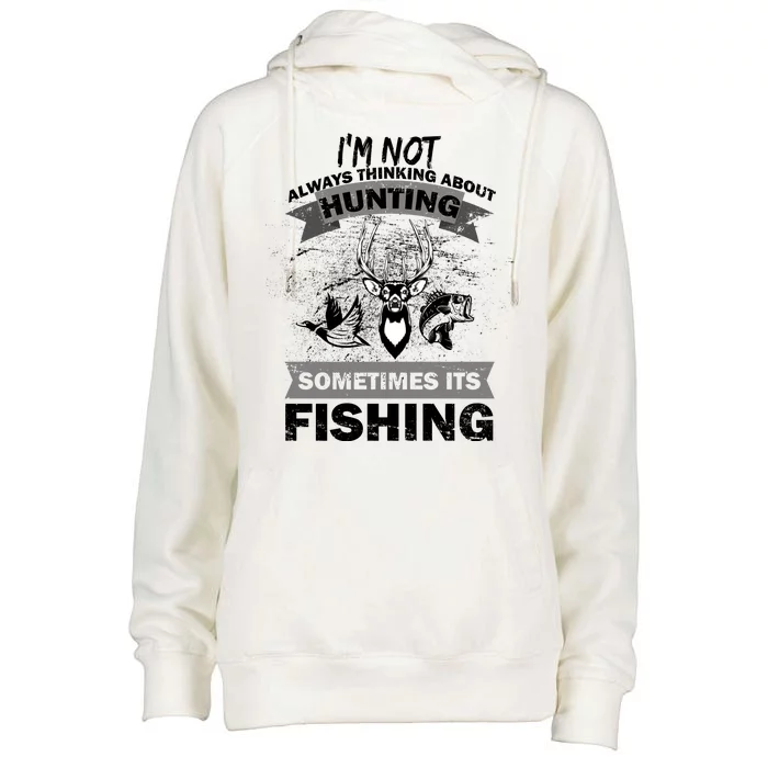 Hunting And Fishing Womens Funnel Neck Pullover Hood