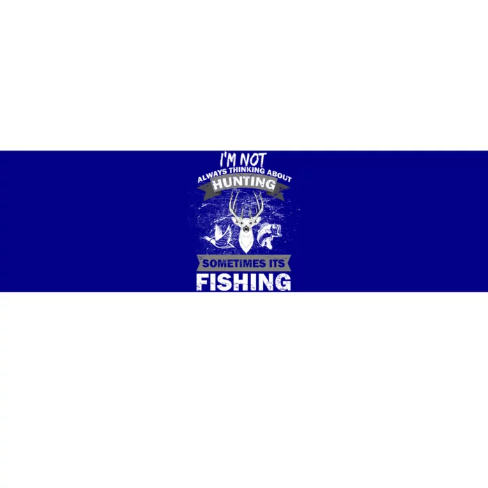 Hunting And Fishing Bumper Sticker