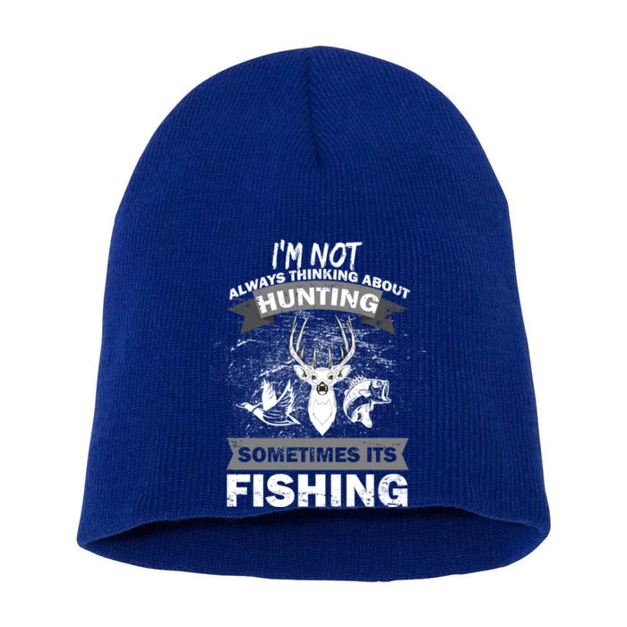 Hunting And Fishing Short Acrylic Beanie