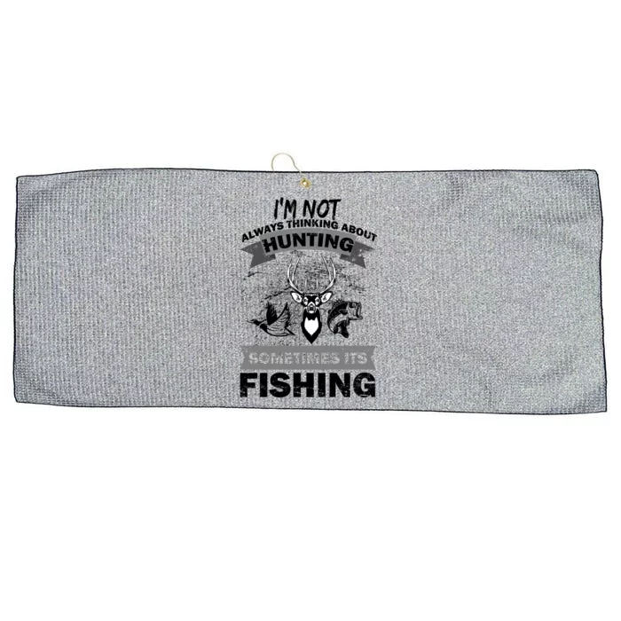 Hunting And Fishing Large Microfiber Waffle Golf Towel