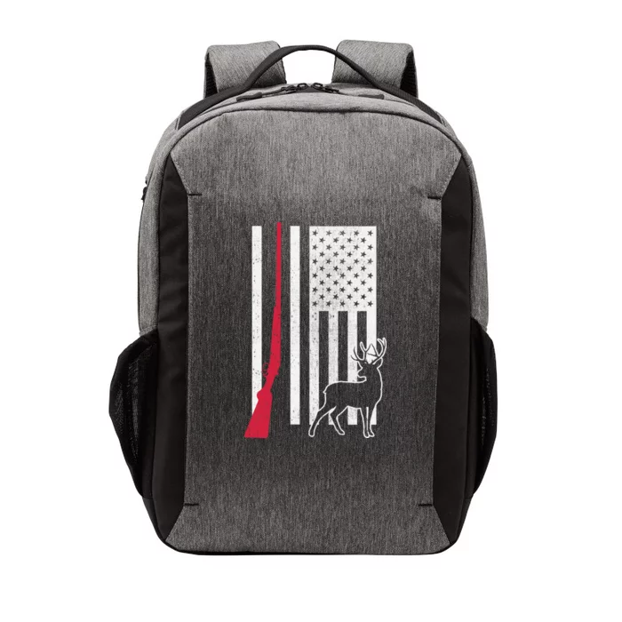 Hunting Deer Rifle Flag Vector Backpack