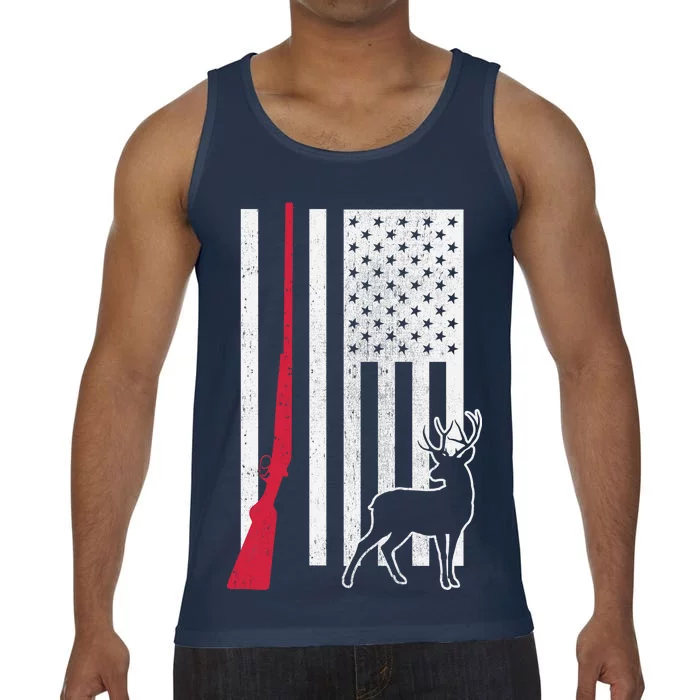 Hunting Deer Rifle Flag Comfort Colors® Tank Top