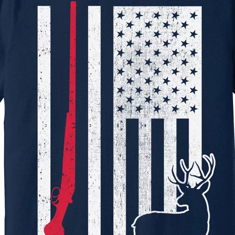 Hunting Deer Rifle Flag Premium T-Shirt