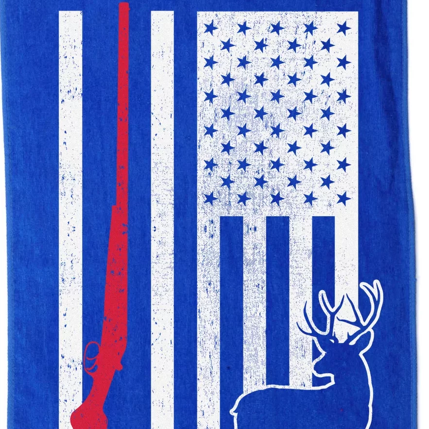 Hunting Deer Rifle Flag Platinum Collection Golf Towel