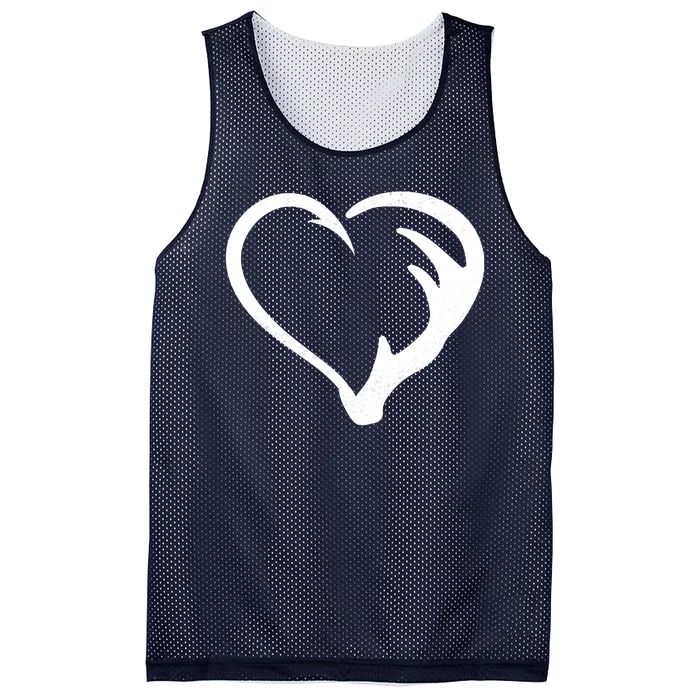 Hunting Fishing Antler Heart Hunter Mesh Reversible Basketball Jersey Tank