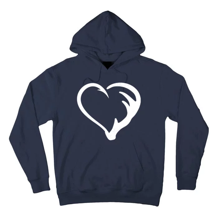 Hunting Fishing Antler Heart Hunter Tall Hoodie