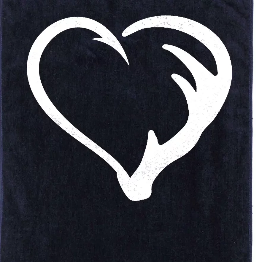 Hunting Fishing Antler Heart Hunter Platinum Collection Golf Towel