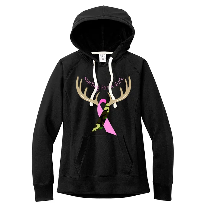 Hunting For A Cure Breast cancer Women's Fleece Hoodie