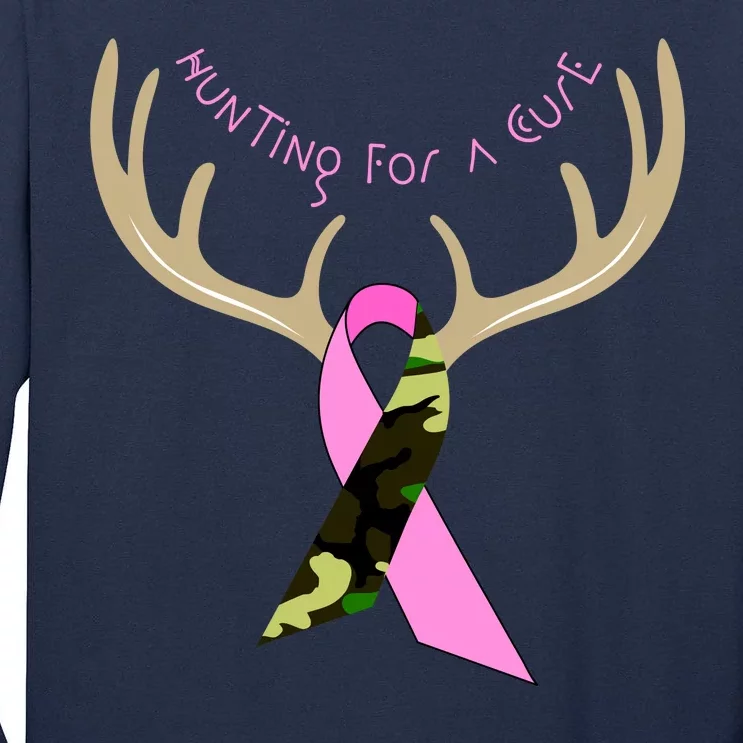 Hunting For A Cure Breast cancer Tall Long Sleeve T-Shirt