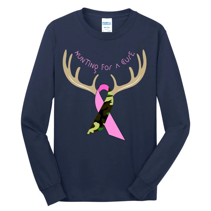 Hunting For A Cure Breast cancer Tall Long Sleeve T-Shirt