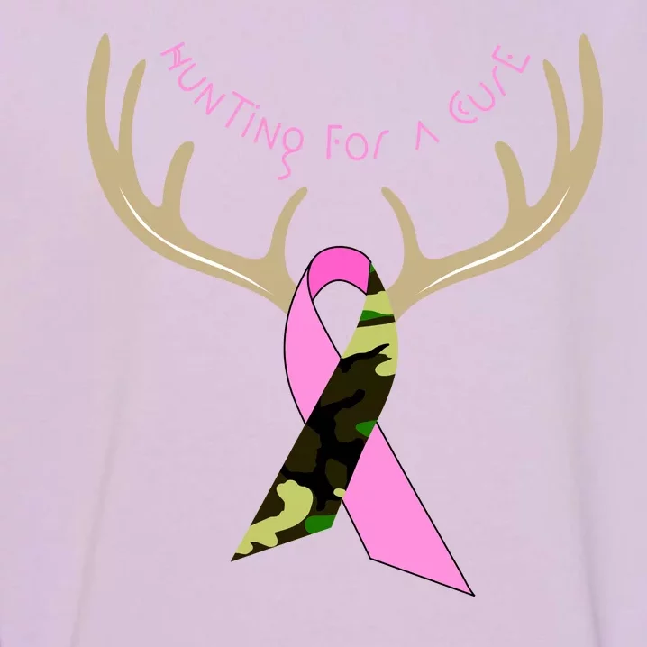 Hunting For A Cure Breast cancer Garment-Dyed Sweatshirt