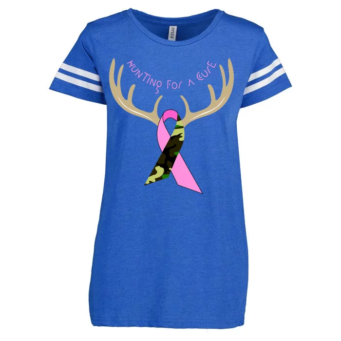 Hunting For A Cure Breast cancer Enza Ladies Jersey Football T-Shirt