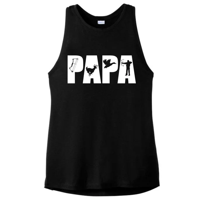 Hunting Papa Ladies Tri-Blend Wicking Tank