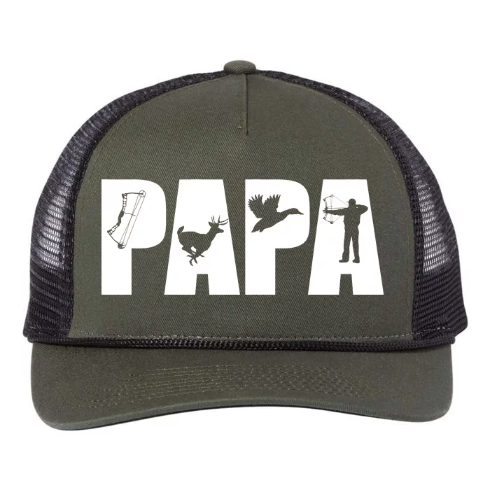 Hunting Papa Retro Rope Trucker Hat Cap