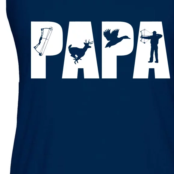 Hunting Papa Ladies Essential Flowy Tank