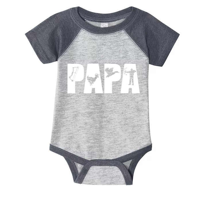 Hunting Papa Infant Baby Jersey Bodysuit