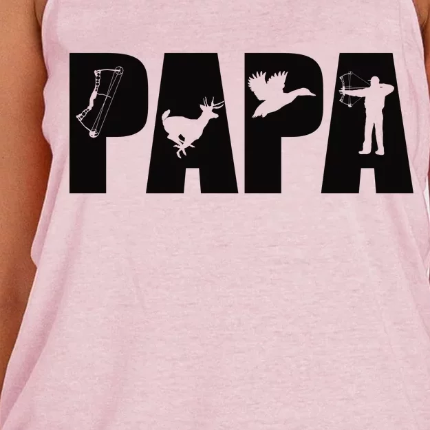 Hunting Papa Women's Knotted Racerback Tank