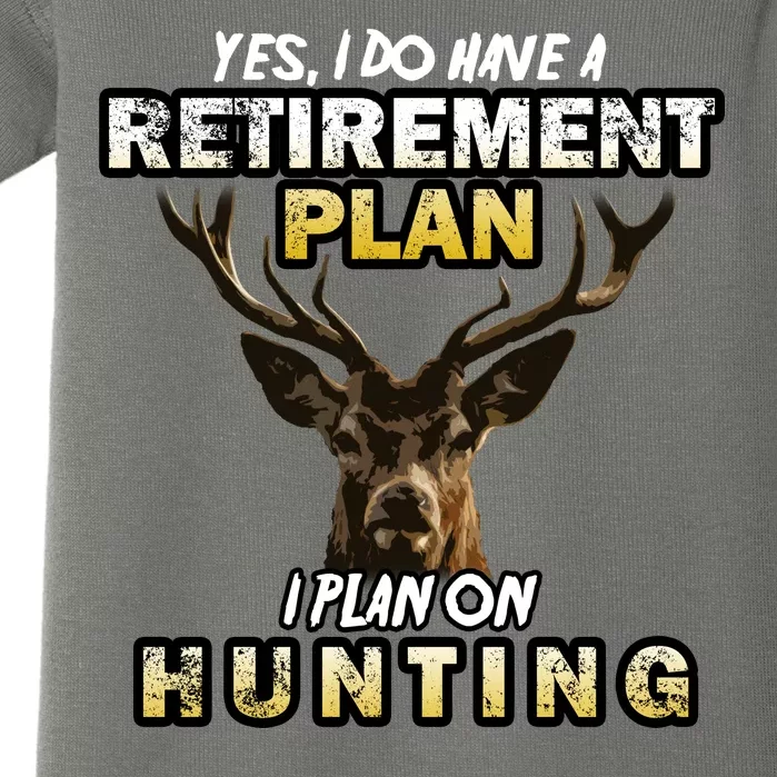 Hunting Retirement Plan Baby Bodysuit