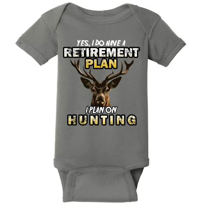 Hunting Retirement Plan Baby Bodysuit