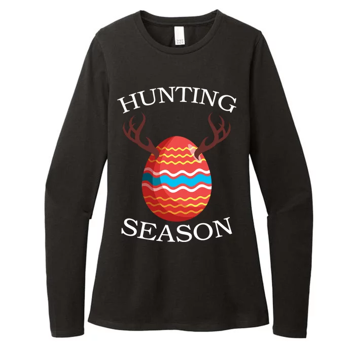 Hunting Season Deer Easter Egg Womens CVC Long Sleeve Shirt