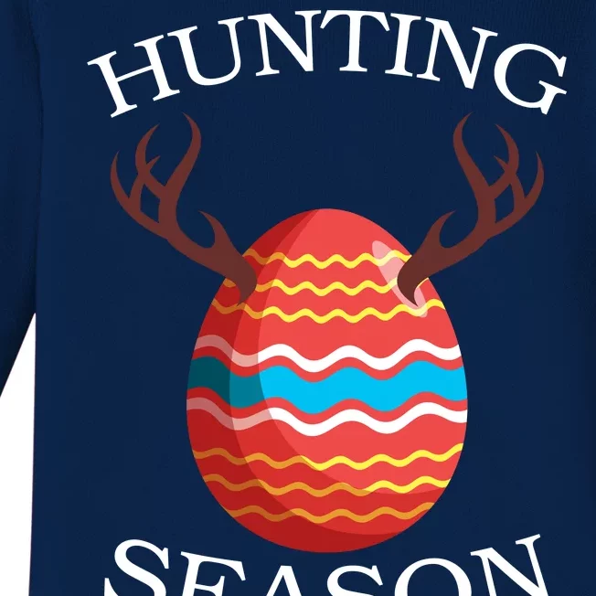 Hunting Season Deer Easter Egg Baby Long Sleeve Bodysuit