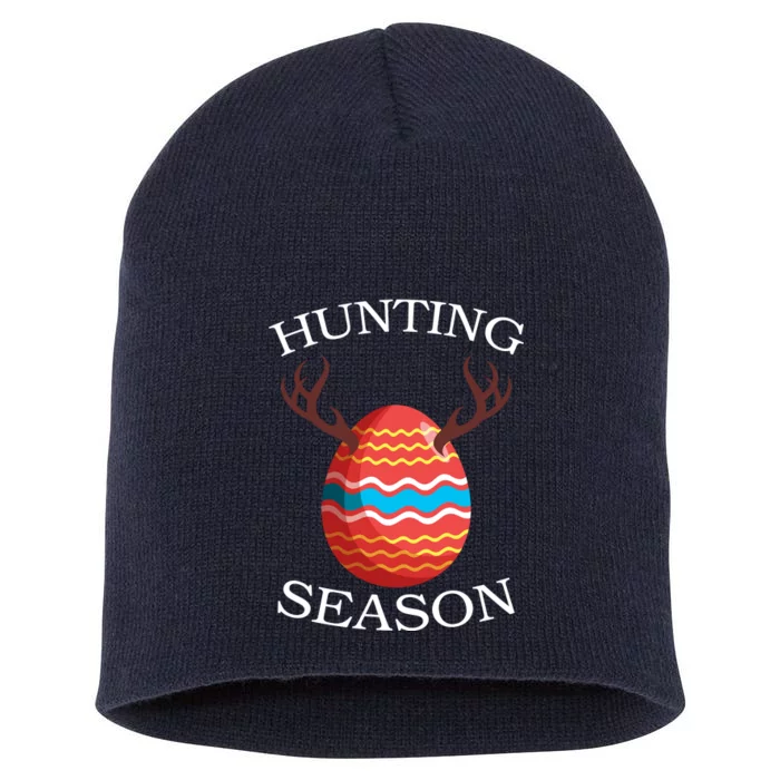 Hunting Season Deer Easter Egg Short Acrylic Beanie