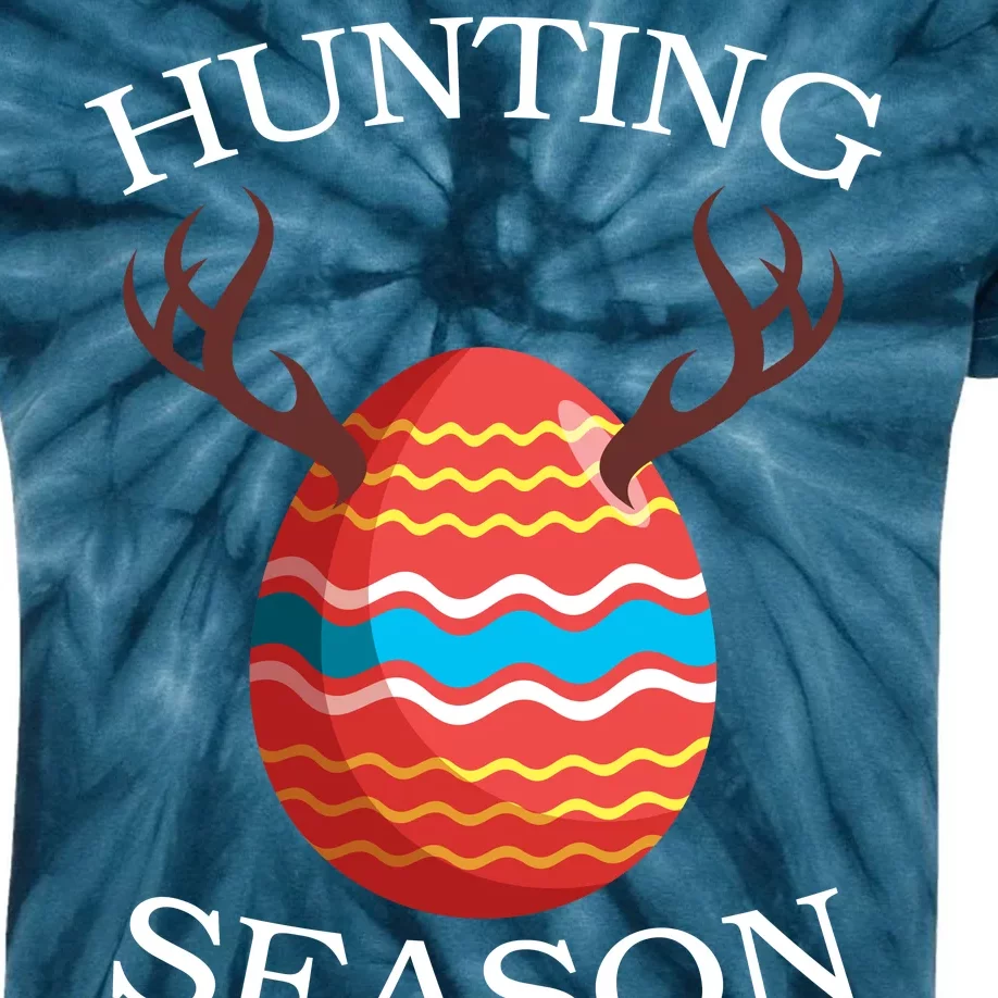 Hunting Season Deer Easter Egg Kids Tie-Dye T-Shirt