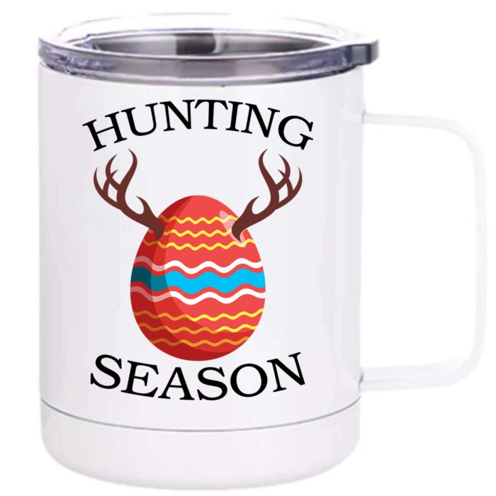 Hunting Season Deer Easter Egg Front & Back 12oz Stainless Steel Tumbler Cup