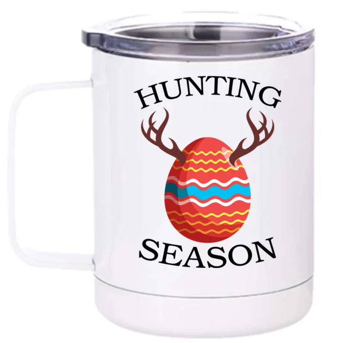 Hunting Season Deer Easter Egg Front & Back 12oz Stainless Steel Tumbler Cup