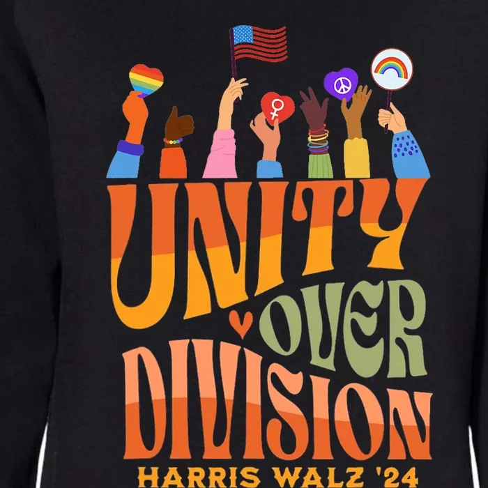 Harris Unity Over Division Harris Waltz 2024 Unity Over Division Womens California Wash Sweatshirt