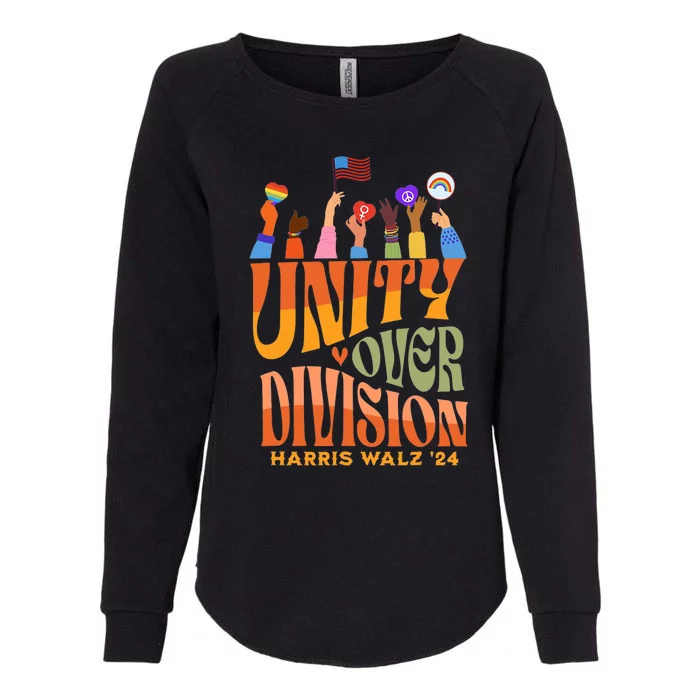 Harris Unity Over Division Harris Waltz 2024 Unity Over Division Womens California Wash Sweatshirt