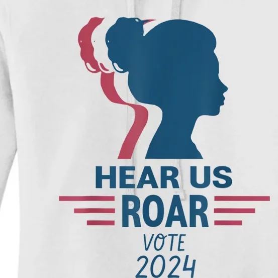 Hear Us Roar Vote 2024 Right Women's Pullover Hoodie