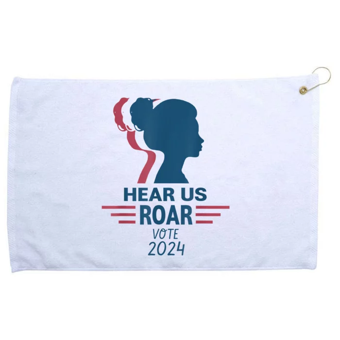 Hear Us Roar Vote 2024 Right Grommeted Golf Towel