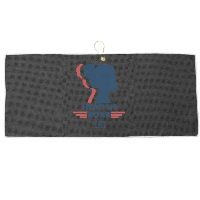 Hear Us Roar Vote 2024 Empowerment Large Microfiber Waffle Golf Towel