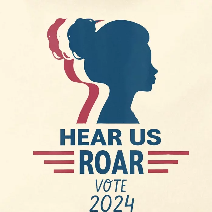 Hear Us Roar Vote 2024 Right Zip Tote Bag