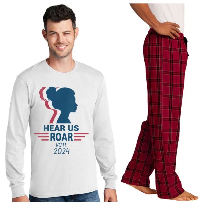 Hear Us Roar Vote 2024 Right Long Sleeve Pajama Set