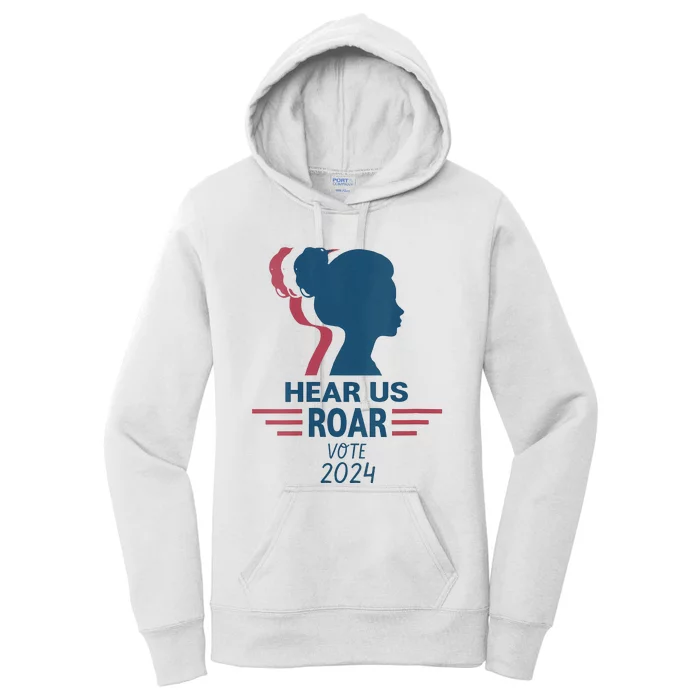 Hear Us Roar Vote 2024 Right Women's Pullover Hoodie