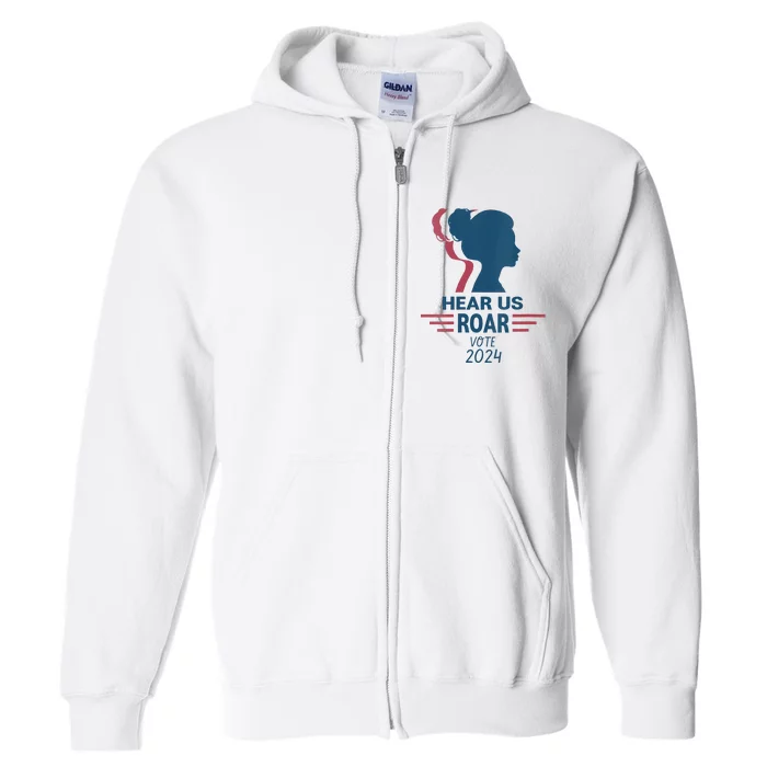 Hear Us Roar Vote 2024 Right Full Zip Hoodie