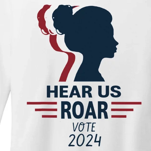 Hear Us Roar Vote 2024 Womens CVC Long Sleeve Shirt