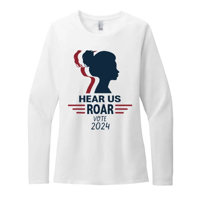 Hear Us Roar Vote 2024 Womens CVC Long Sleeve Shirt