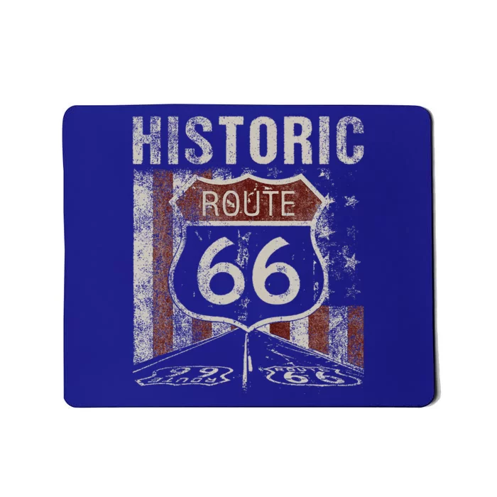 Historic U.S.A. Route 66 Highway Vintage America Road Sign Mousepad