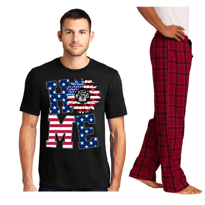 Home USA Sunflower Independence Day Celebration Pajama Set