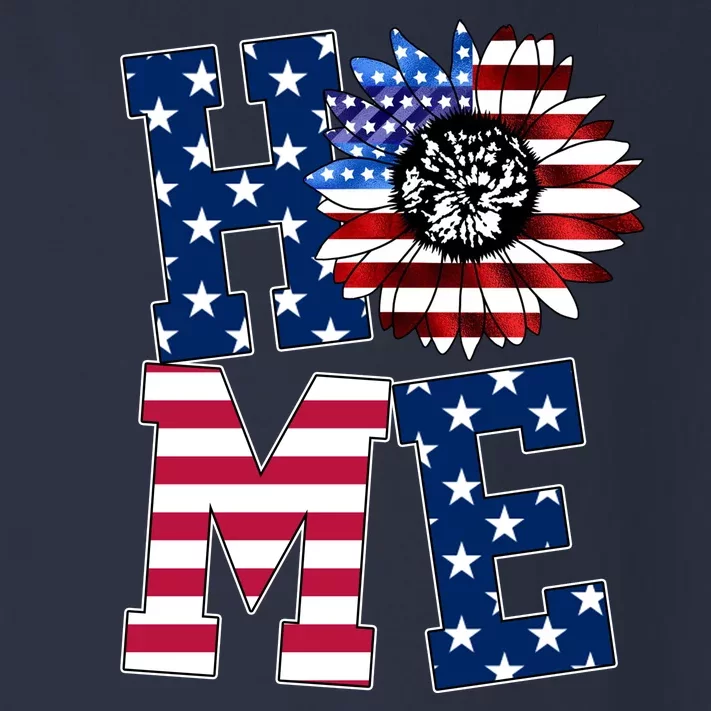 Home USA Sunflower Independence Day Celebration Toddler Long Sleeve Shirt