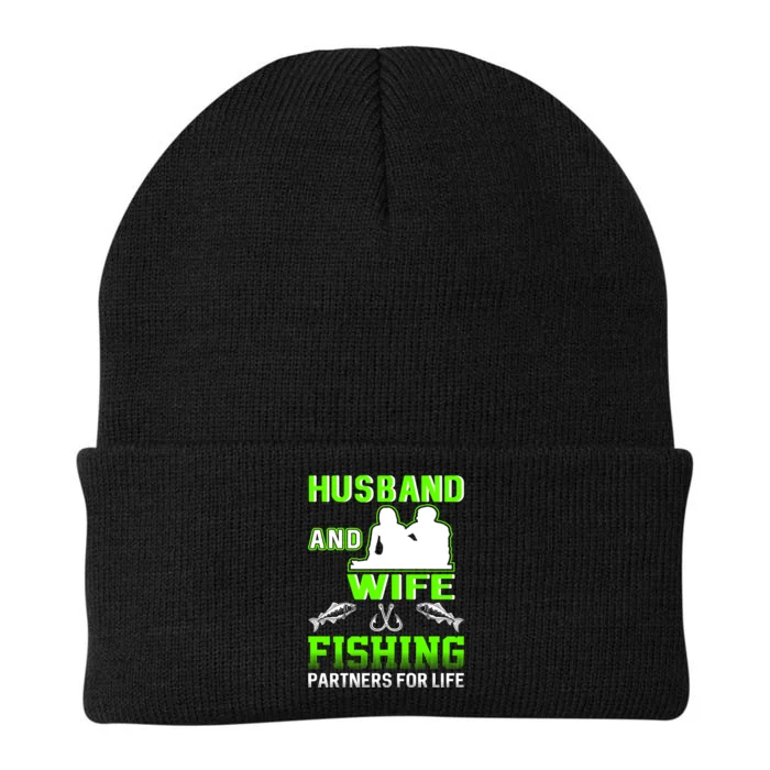 Husband and Wife Fishing Partners for Life Knit Cap Winter Beanie