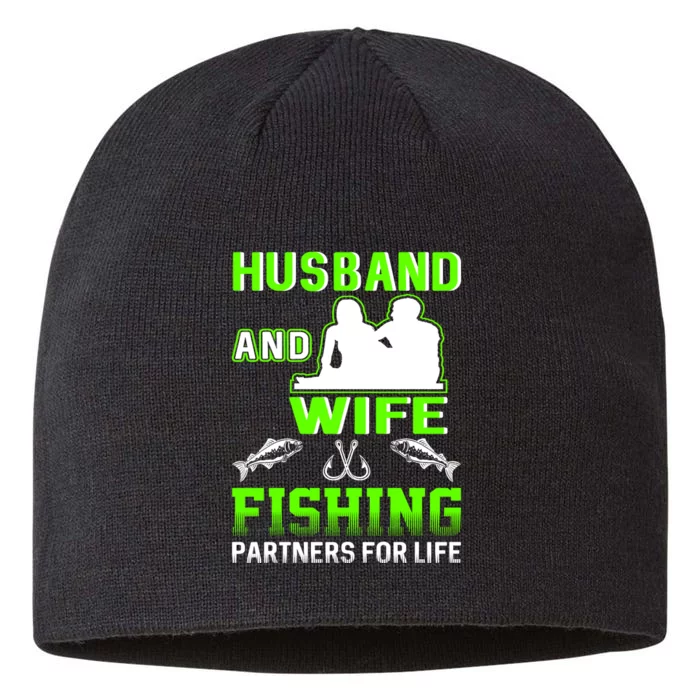 Husband and Wife Fishing Partners for Life 8 1/2in Sustainable Knit Beanie