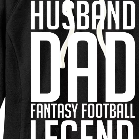 Husband Dad Fantasy Football Legend Women's Fleece Hoodie