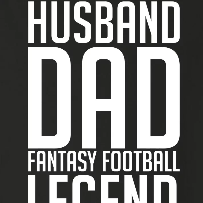 Husband Dad Fantasy Football Legend Toddler Long Sleeve Shirt